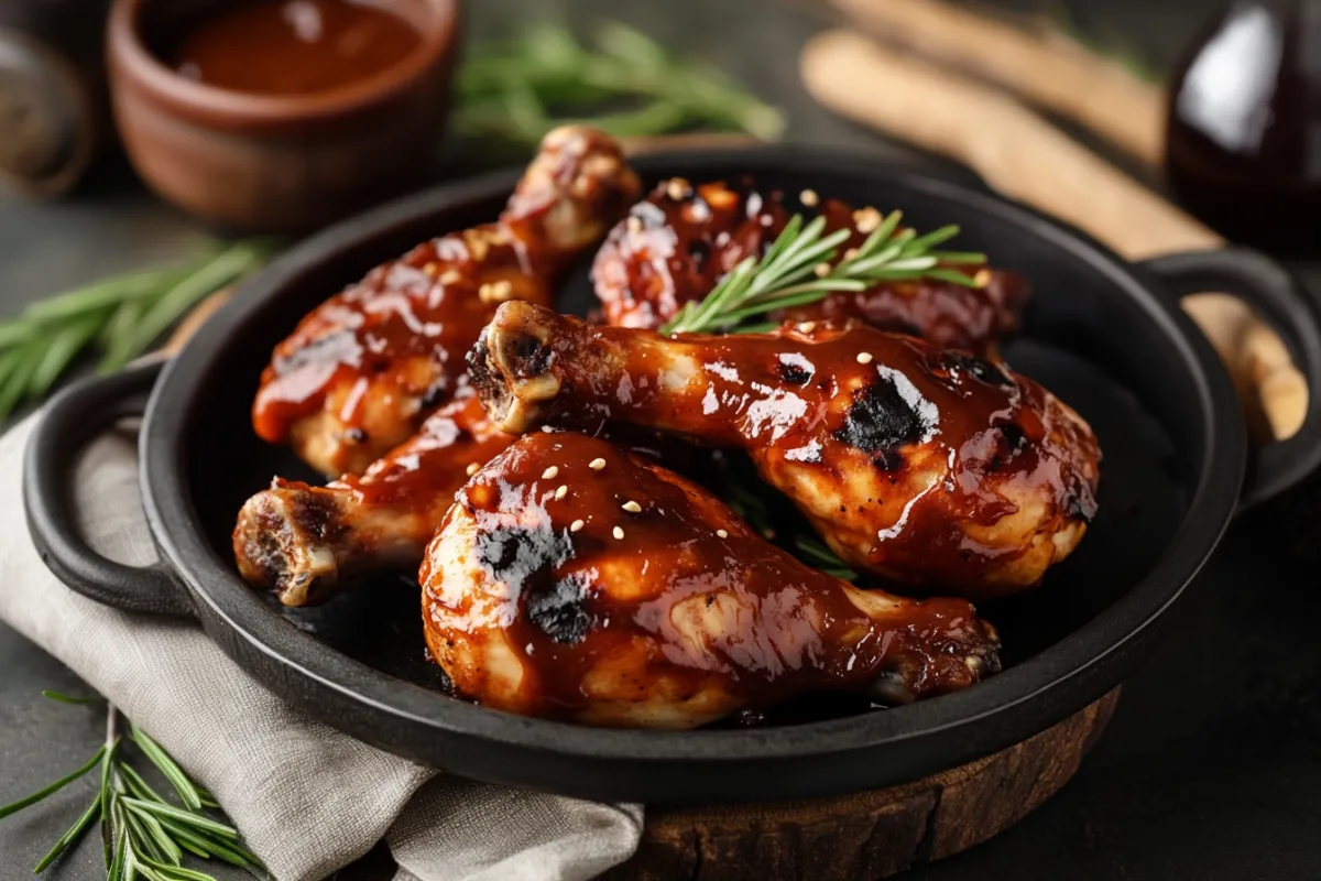 How to get BBQ sauce to stick to chicken