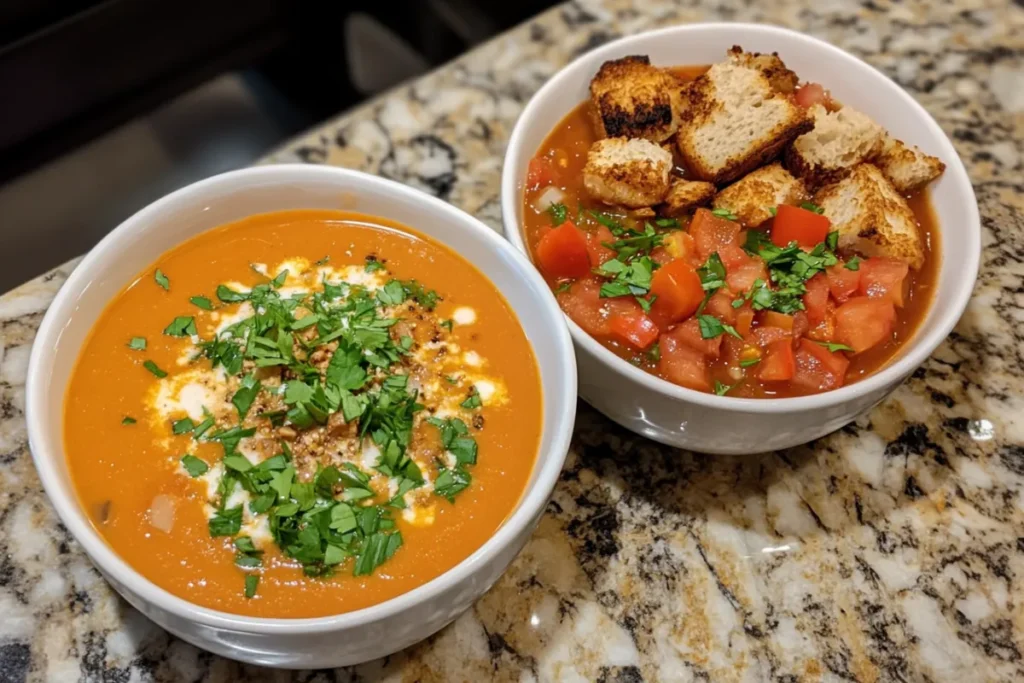 What's the Difference Between Tomato Soup and Tomato Bisque? 2 - What's the Difference Between Tomato Soup and Tomato Bisque? Tomato Soup vs. Bisque